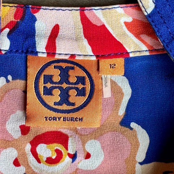 Tory Burch Aloisa A-Line Floral Cinch Waist Flutter Sleeve Silk Mini Dress 12 - Picture 5 of 16